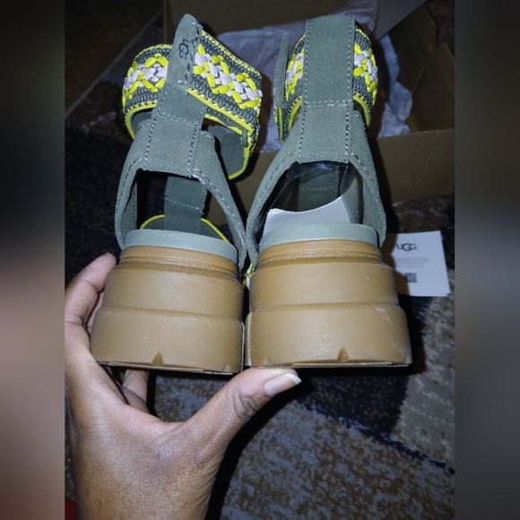 Ugg Ashton Heritage Chunky Platform Sandals with Braided Strap - Picture 4 of 8